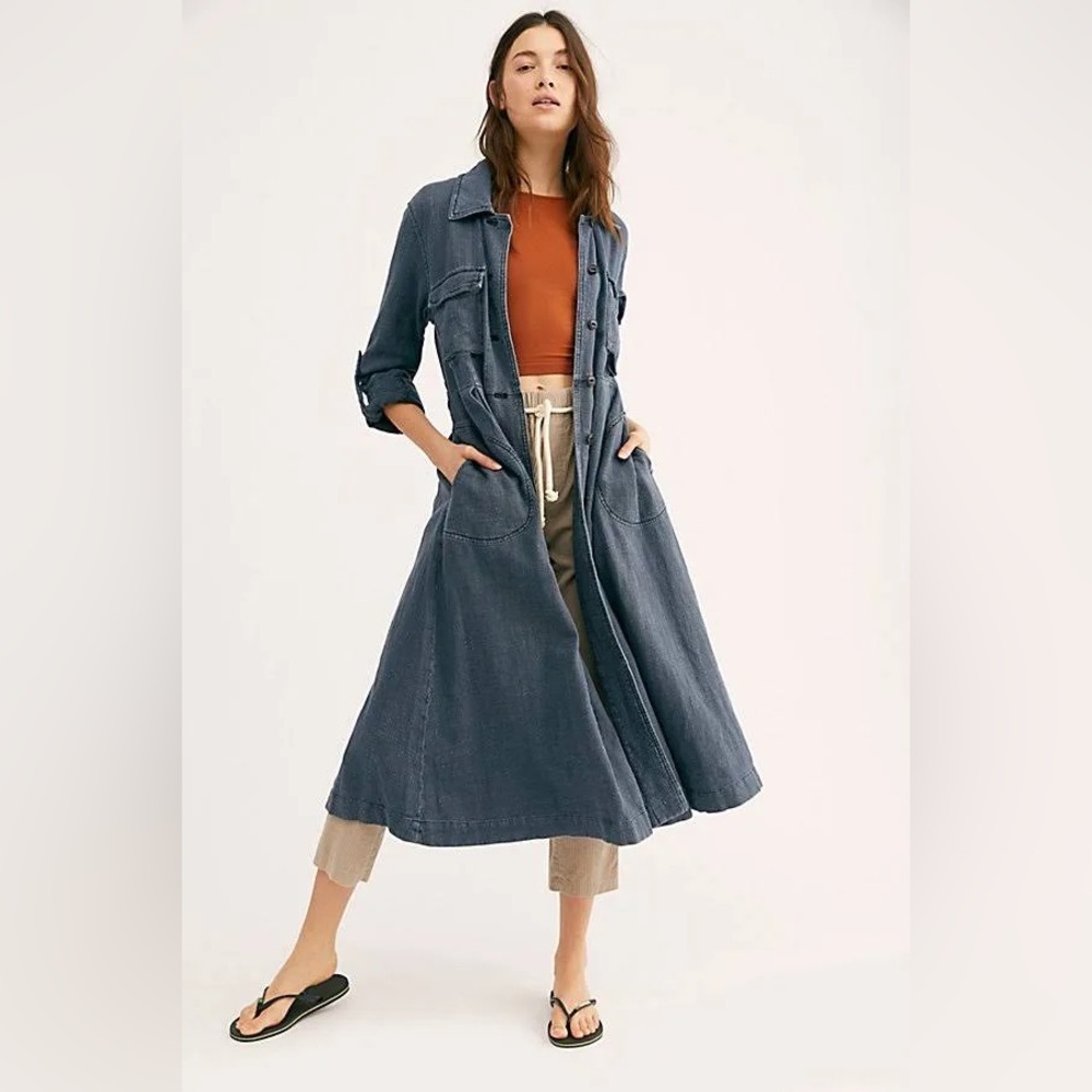 Free People Linen Duster